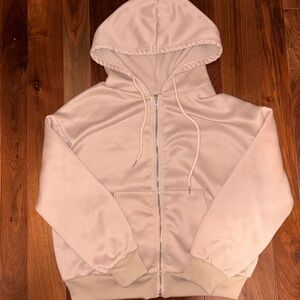 SHEIN Cream Fleece Hoodie